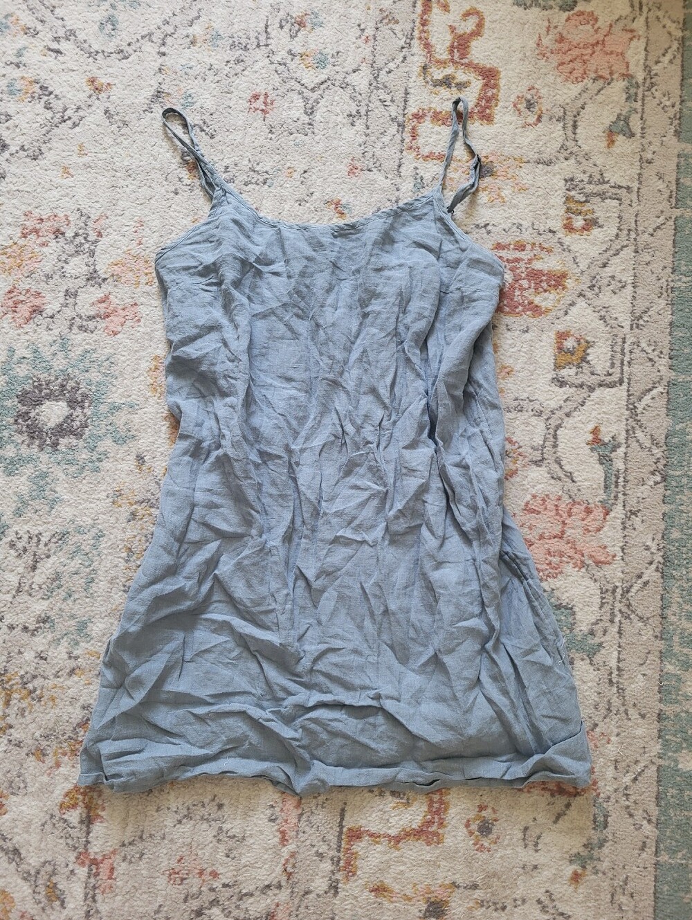 Eadie Fundamental 100% Linen Slip Mini Dress